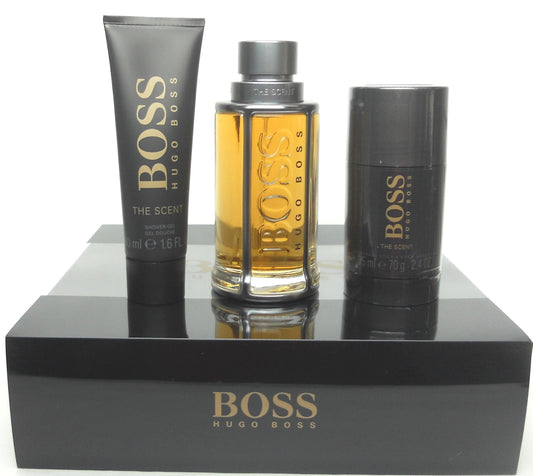 Boss The Scent by Hugo Boss for Men 3.3 oz.EDT +1.6 oz.Gel+ Deo Stick. New Set.