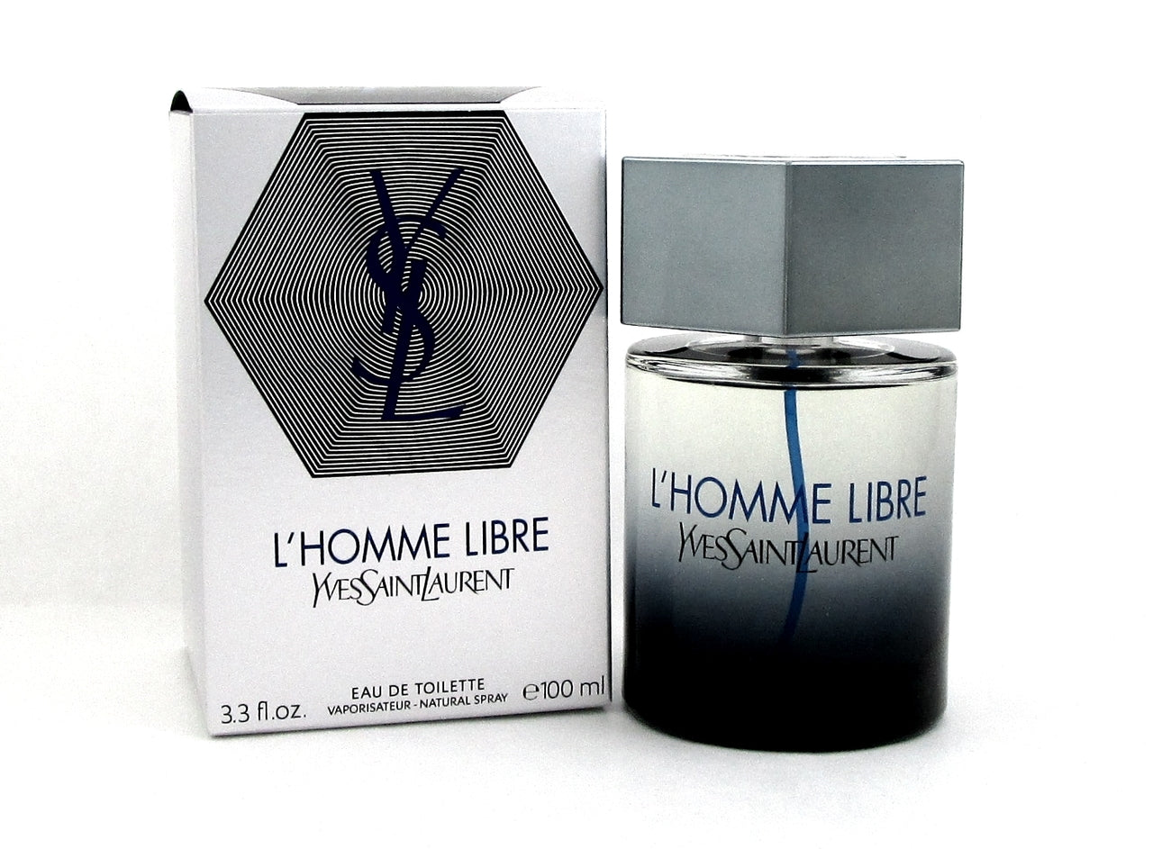 L'Homme Libre Yves Saint Laurent Cologne 3.3oz. EDT Spray Men. New NO Cellophane