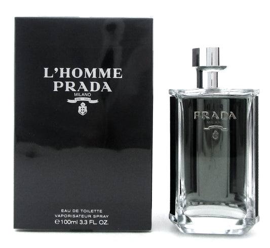 Prada L'HOMME by Prada 3.3 oz./ 100 ml. EDT Spray for Men. NEW in box.