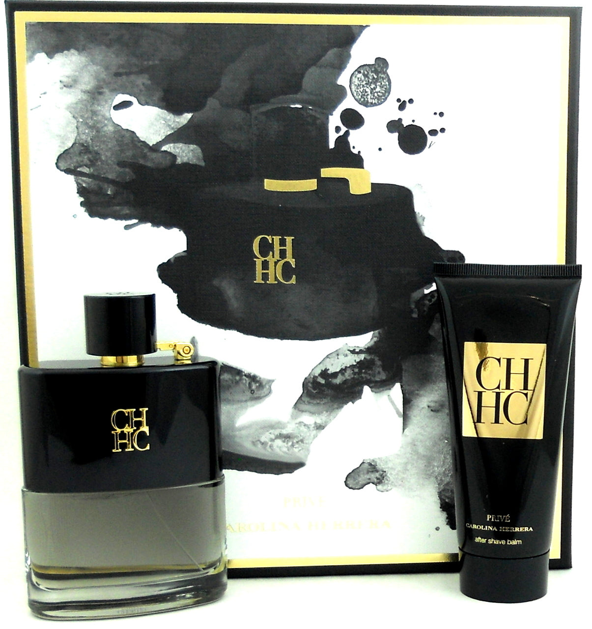 CH Men PRIVE by Carolina Herrera 3.4 oz.EDT + 3.4 oz.A/Shave Balm. New Set.
