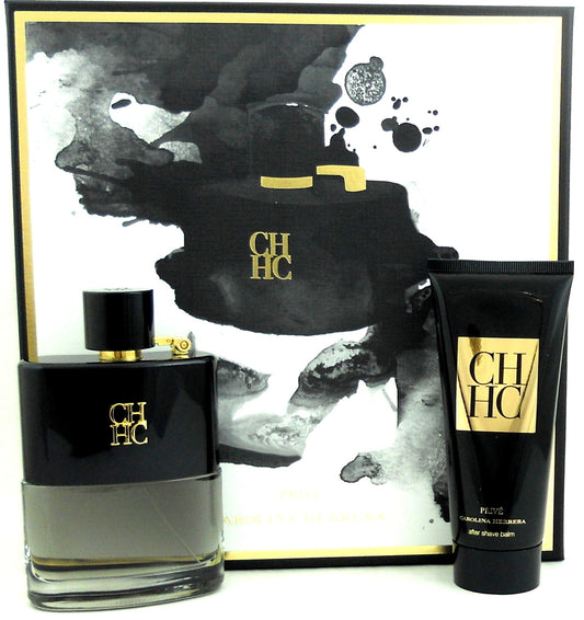 CH Men PRIVE by Carolina Herrera 3.4 oz.EDT + 3.4 oz.A/Shave Balm. New Set.