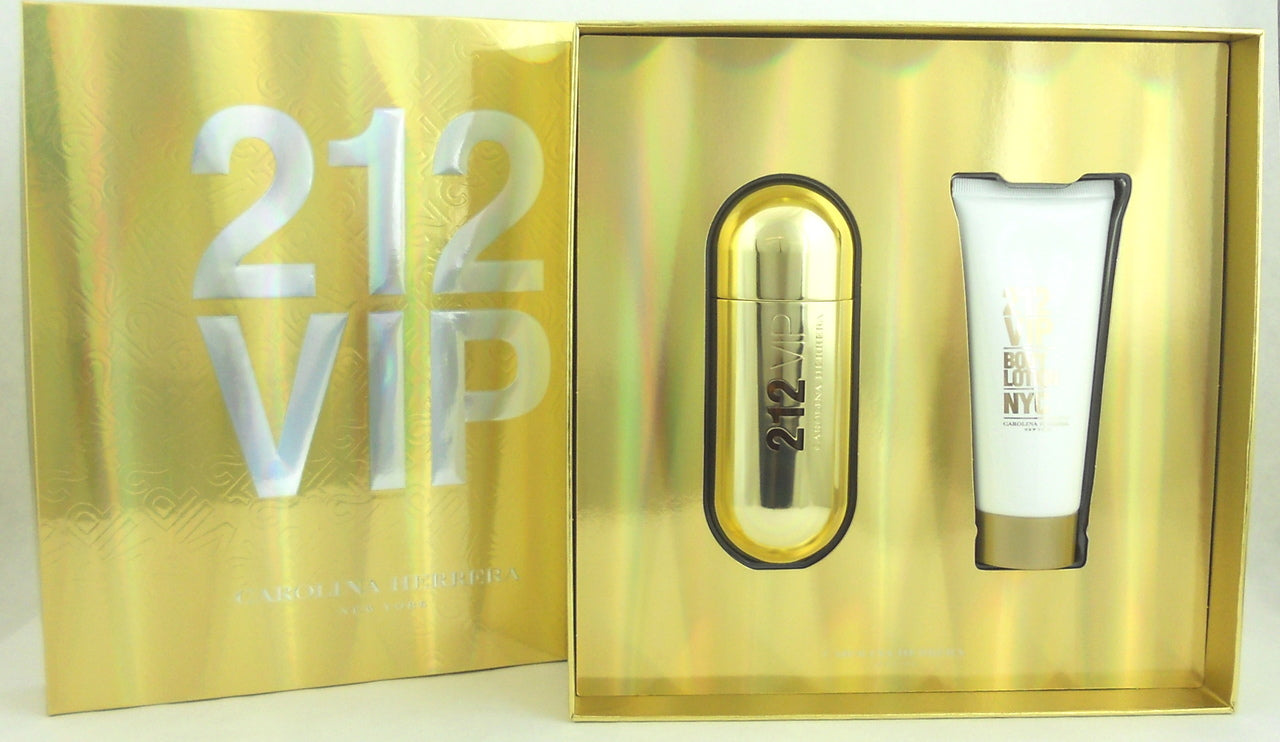 212 VIP by Carolina Herrera 2.7 oz. EDP Spray + 3.4 oz.B/Lotion. New Gift Set