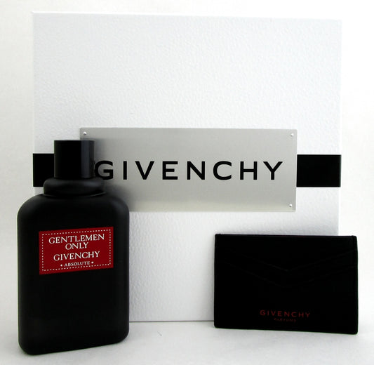 Givenchy Gentlemen Only Absolute Eau de Parfum Spray 3.3oz.+Card Holder. New Set.