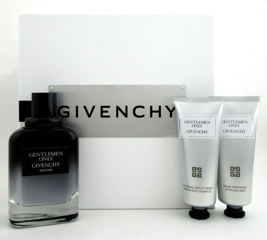 Gentlemen Only Intense by Givenchy 3 Pcs Men's Gift Set with 3.3oz.EDT Spray.NEW