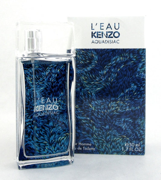 L'Eau Kenzo AQUADISIAC by Kenzo 1.7 oz. Eau de Toilette Spray for Men NIB Sealed