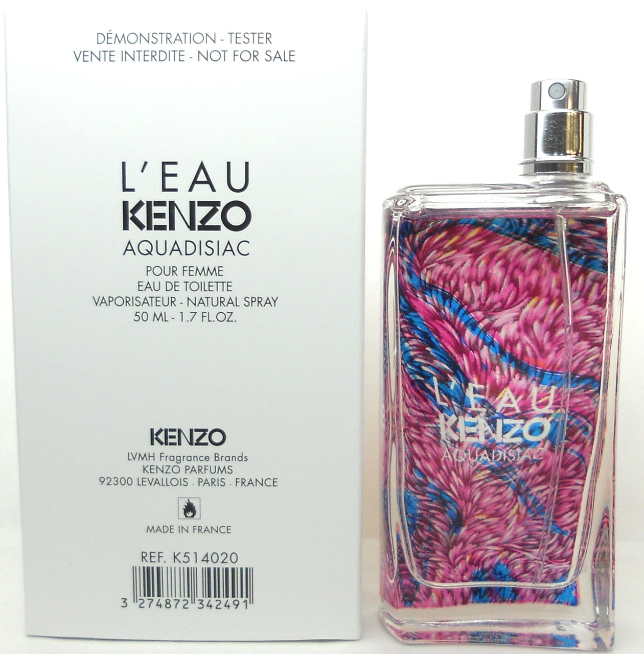 L'Eau Kenzo AQUADISIAC by Kenzo 1.7 oz. Eau de Toilette Spray for Women.Tester