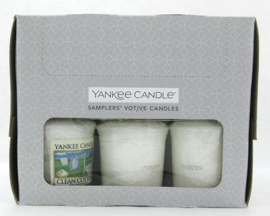 Yankee Candle Clean Cotton Scent Lot of 18 Votive Candles. Brand new in Box