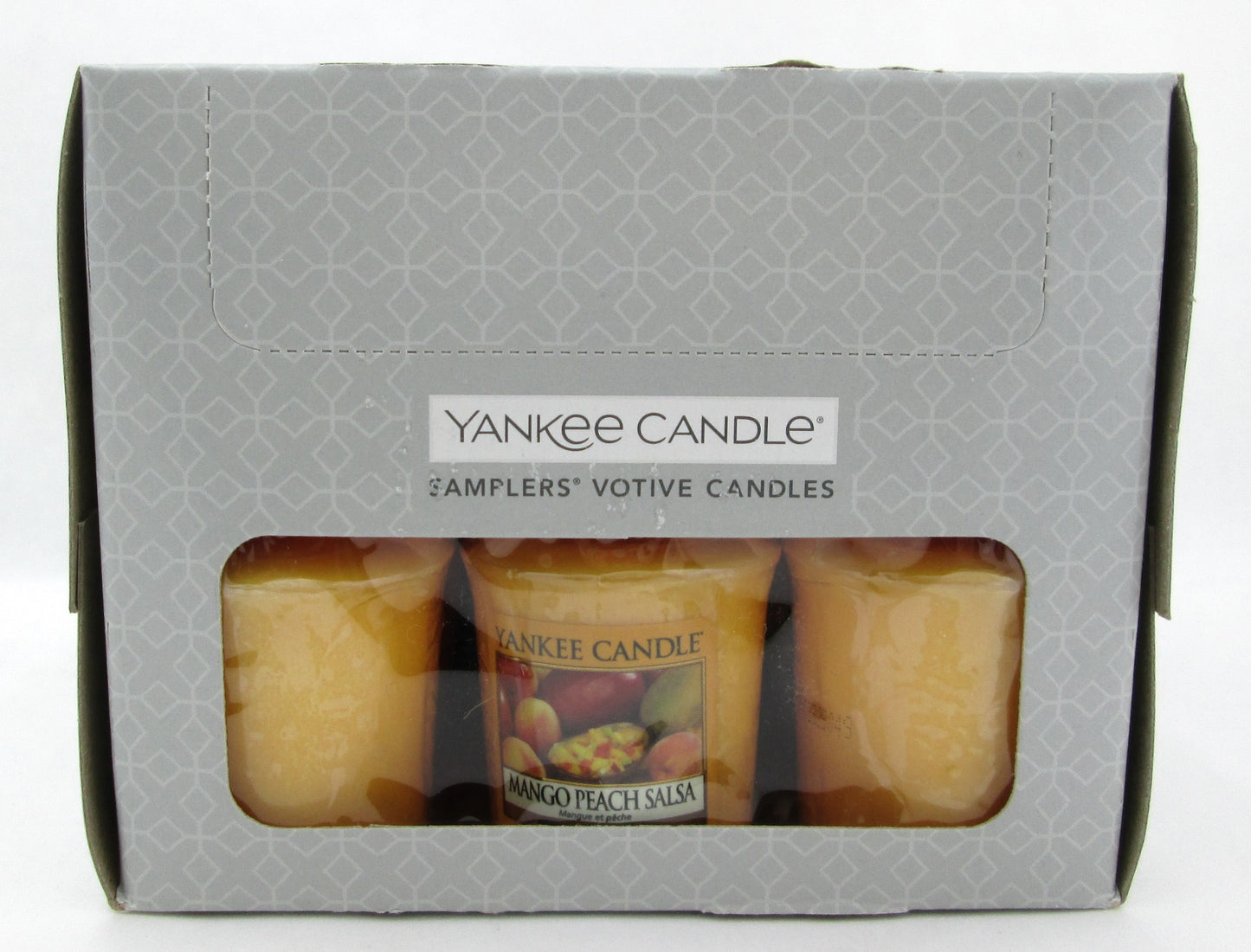 Yankee Candle Mango Peach Salsa Scent Lot of 18 Votive Candles.Brand new in Box.