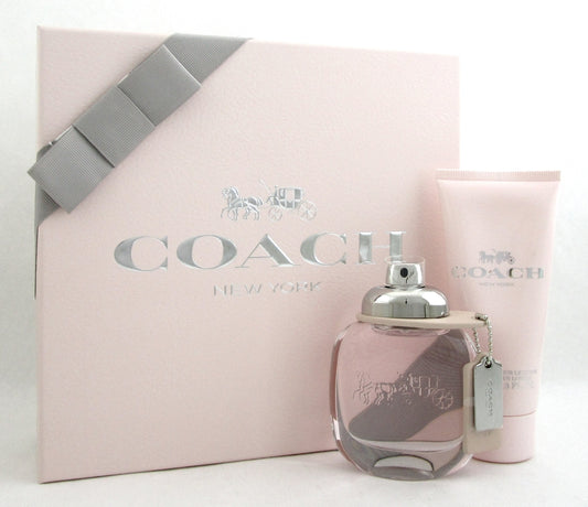 Coach New York Women's Perfume Gift Set: 1.7oz.EDT Spray+3.3oz.B/Lot. Brand New.