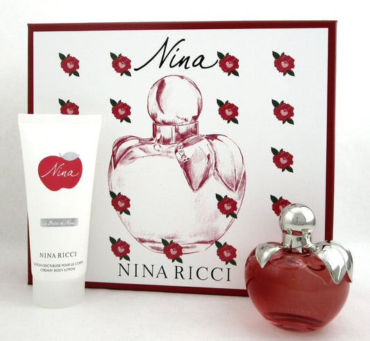 Nina by Nina Ricci 2.7 oz.EDT Spray + 3.4 oz.Creamy Body Lotion. Brand New Set 2017