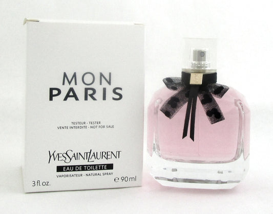 Mon Paris by Yves Saint Laurent Eau de Toilette Spray 3.0oz. Brand new Tester.