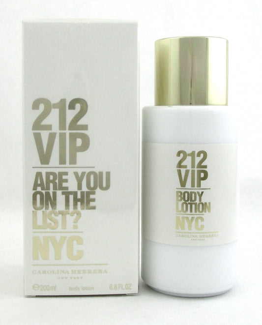 212 VIP Carolina Herrera Body Lotion 6.8 oz./ 200 ml. Women. New in Sealed Box.