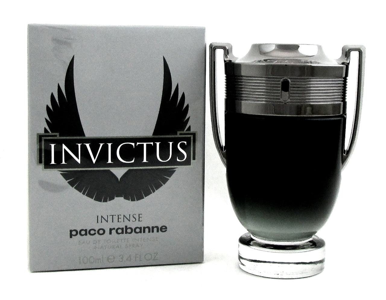 Invictus Intense by Paco Rabanne Cologne 3.4 oz. EDT Spray for Men. Brand New.