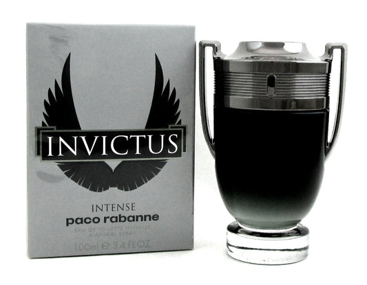 Invictus Intense by Paco Rabanne Cologne 3.4 oz. EDT Spray for Men. Brand New.