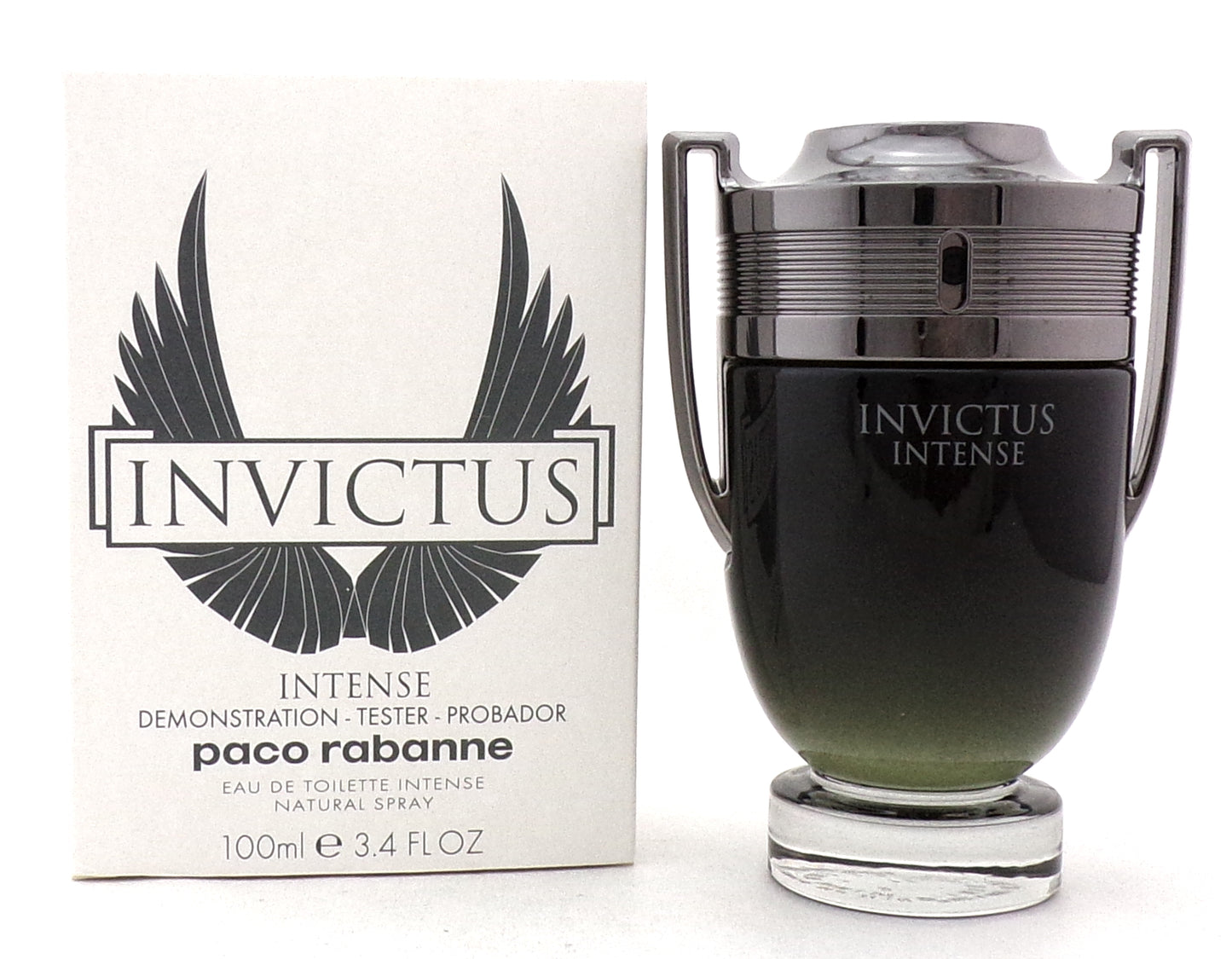 Invictus Intense by Paco Rabanne 3.4 oz. Eau de Toilette Spray for Men. New Tester