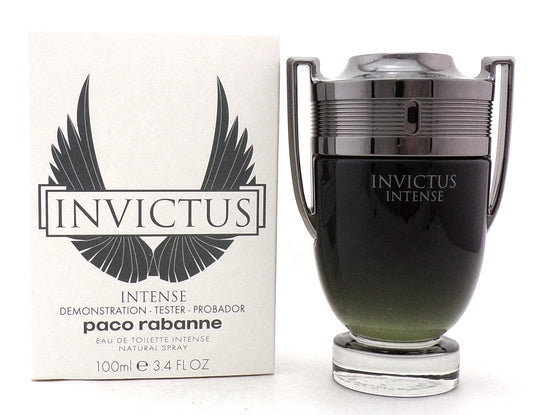Invictus Intense by Paco Rabanne 3.4 oz. Eau de Toilette Spray for Men. New Tester
