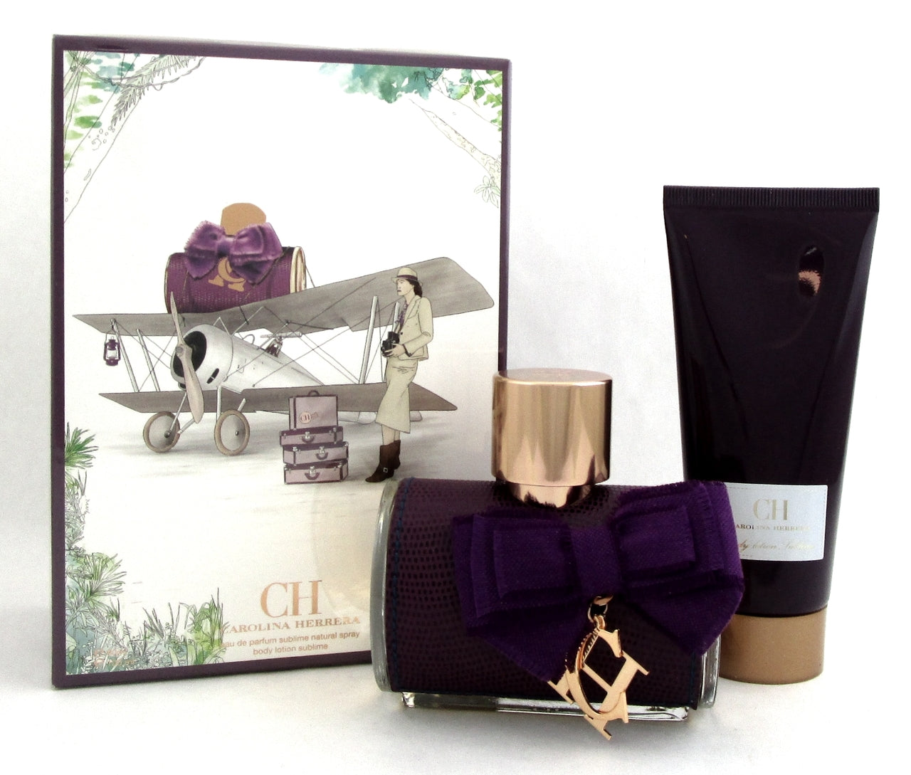 CH Sublime by Carolina Herrera 2Pcs Travel Set: 2.7oz EDP+3.4oz B/Lot Brand new