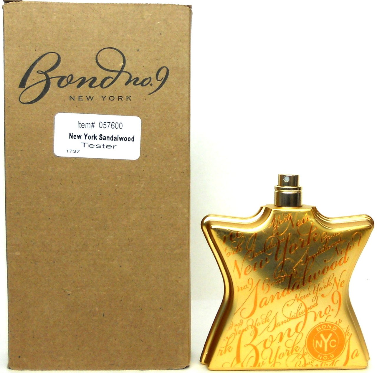 Bond No.9 Sandalwood Perfume 3.3 oz. EDP Spray Tester. No Cap.