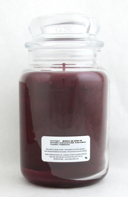 Yankee Candle Scented Large Jar Candle Moroccan Argan Oil with pure, natural extracts 22 oz./ 623 g.