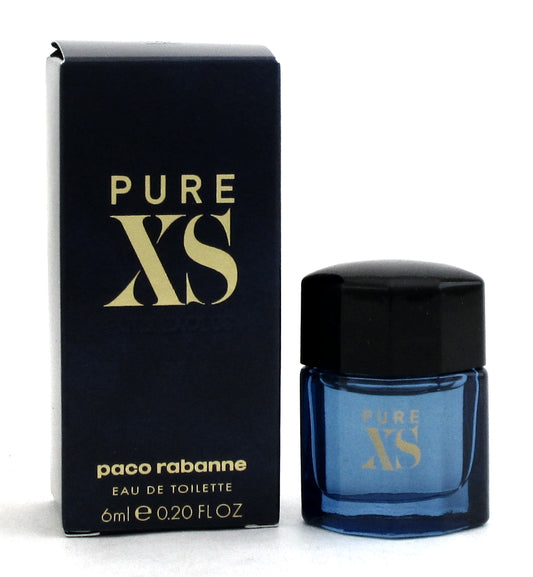 PURE XS by Paco Rabanne Cologne 0.2oz./6ml.MINI EDT Splash Men.New in Retail Box