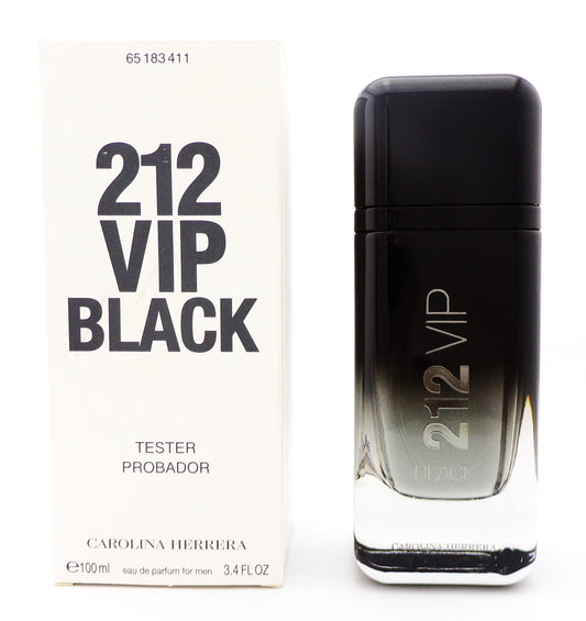 212 VIP BLACK by Carolina Herrera 3.4 oz Eau de Parfum Spray for Men. New Tester w/Cap
