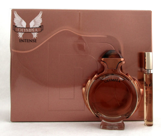 Olympea Intense by Paco Rabanne 2Pcs Gift Set Women: EDP Spray 2.7oz + EDP 10ml