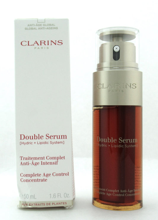 Clarins Double Serum Complete Age Control Concentrate 50 ml./ 1.6 oz. Damaged Box