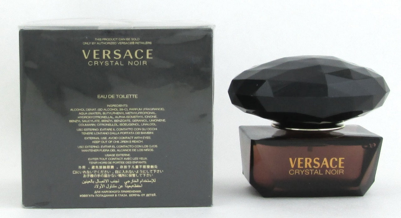 Versace Crystal Noir Eau de Toilette Spray for Women 50 ml./ 1.7 oz. Damaged Box