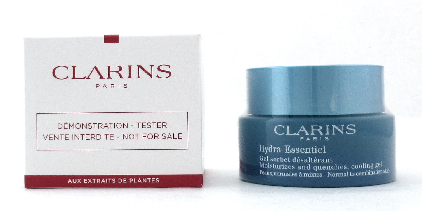 Clarins Hydra Essentiel Moisturizes and Quenches, Cooling Gel Normal to Combination Skin 50 ml./ 1.7 oz. New Tester