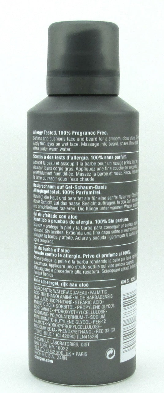 Clinique For Men Aloe Shave Gel 4.2 oz./ 125 ml. New NO BOX