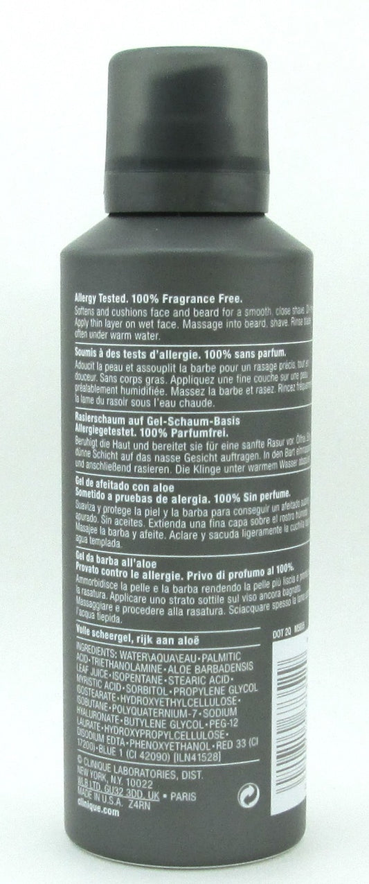 Clinique For Men Aloe Shave Gel 4.2 oz./ 125 ml. New NO BOX