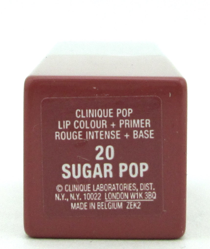 Clinique Pop Lip Colour + Primer # 20 Sugar Pop Lip Color New NO BOX