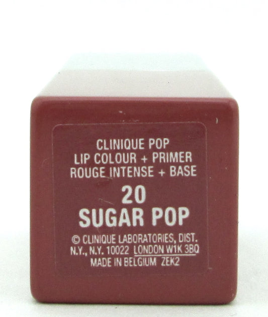 Clinique Pop Lip Colour + Primer # 20 Sugar Pop Lip Color New NO BOX