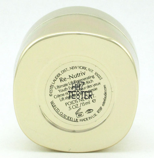 Estee Lauder Re-Nutriv Ultimate Lift Regenerative Youth Eye Creme Rich 15 ml./ 0.5 oz. New Tester