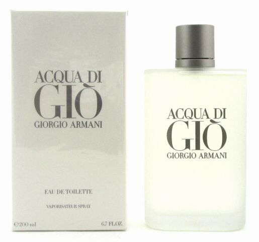 Acqua Di Gio Cologne by Giorgio Armani 6.7 oz. EDT Pour Homme Spray for Men New