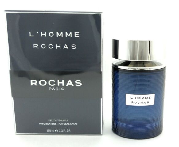 L'Homme Rochas by Rochas 3.3 oz./100 ml. EDT Spray for Men. New. DAMAGED Box
