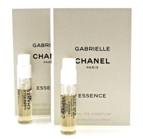 CHANEL Gabrielle Essence 1.5 ml. EDP Spray Vial for Women New with Card Lot of 2