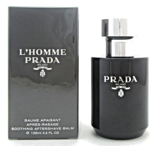 Prada L'Homme 4.2 oz./ 125 ml. Soothing After Shave Balm for Men. New Sealed Box