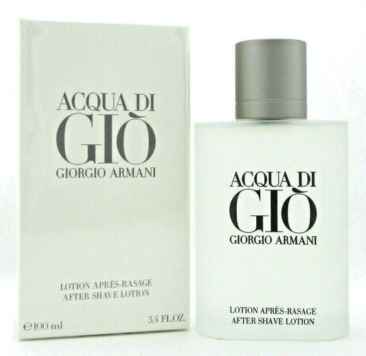 Acqua Di Gio by Giorgio Armani 3.4 oz After Shave Lotion Splash for Men. New Box