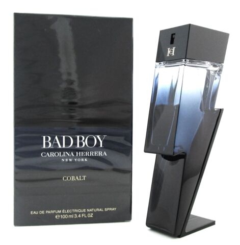 Carolina Herrera Bad Boy COBALT 3.4 oz. Eau de Parfum Spray. New DAMAGED Box