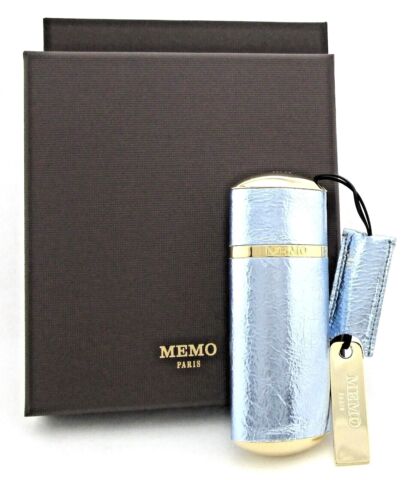 Memo Paris Sky Metallic Leather Travel Case (for 1 Refill 10ml) Brand New in Box