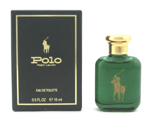 Polo Green by Ralph Lauren 0.5 oz./15 ml. Mini Eau de Toilette Splash for Men. New