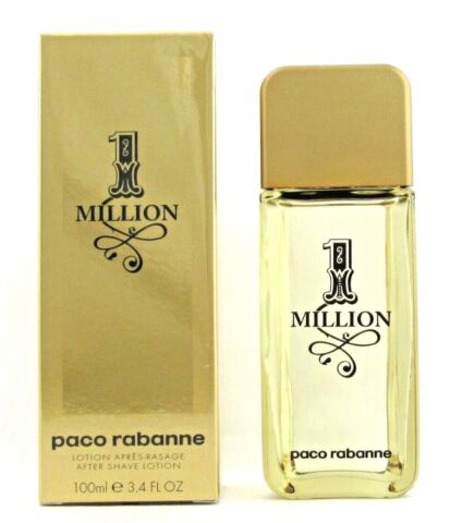 1 Million by Paco Rabanne 3.4 oz. After Shave Lotion Splash for Men. New Damaged Box