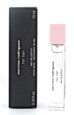 Narciso Rodriguez for Her 0.33 oz./ 10 ml. Eau de Parfum Purse Spray. New in Box