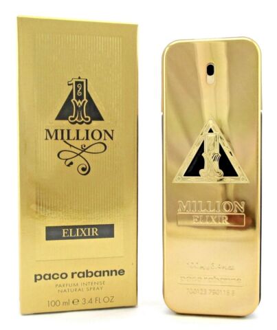 1 Million Elixir by Paco Rabanne 3.4 oz Parfum Intense Spray for Men. New in Box