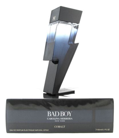 Carolina Herrera Bad Boy COBALT 5.1 oz. Eau de Parfum Spray New DAMAGED Box