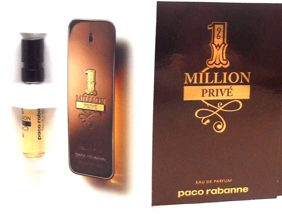 1 Million Prive Paco Rabanne EDP Spray Sample Vials PACK of 12 pcs.In Sealed Bag