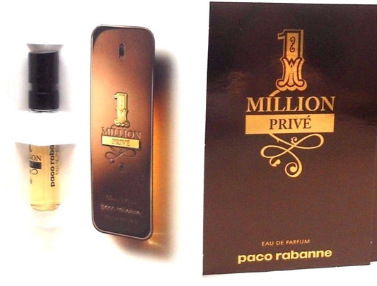 1 Million Prive Paco Rabanne EDP Spray Sample Vials PACK of 12 pcs.In Sealed Bag