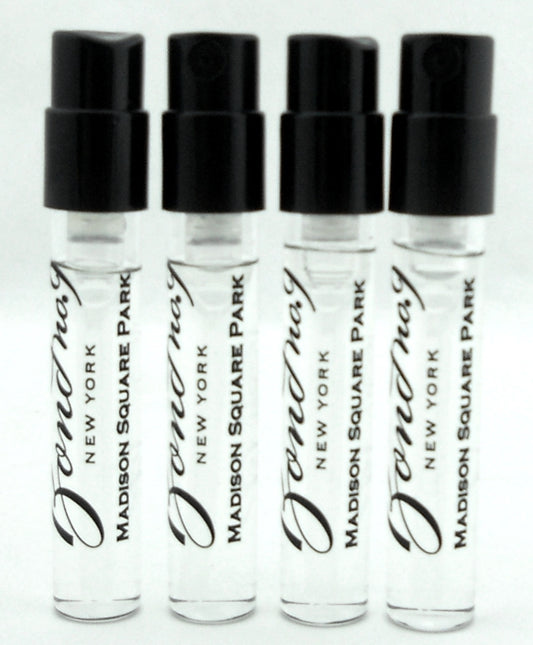 Bond No. 9 Madison Square Park Perfume Sample Spray .057 fl oz. Lot of 4 Vials