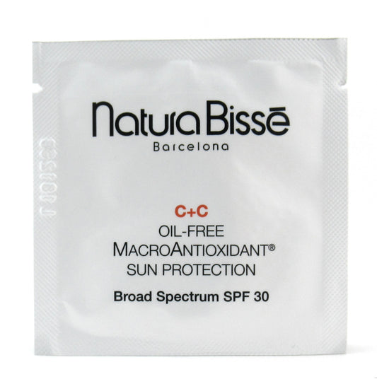 Natura Bisse C+C Macro Antioxidant Sun Protection SPF 30 Sample Size 2 ml. Each LOT of 10 New